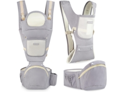 Marsúpio Ergonómico para Bebés dos 0 Aos 36 Meses Carga 15 kg Cintos 3 Pontos de Apoio: Ombros Cintura Ancas MOBY SYSTEM
