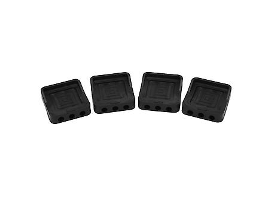 Almofadas Antivibração De Borracha Para Elevação De Móveis De Cama, Base Estabilizadora Quadrada Para Sofá E Mesa Grátis Slowmoose
