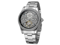 Reloj Automatizado Mecánico Para Hombres Forsining Con Diamantes Y Dial Redondo