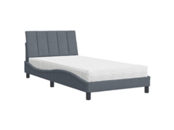 Bed, Beds Vidaxl Cinzeto Veludo (100 X 200 Cm)