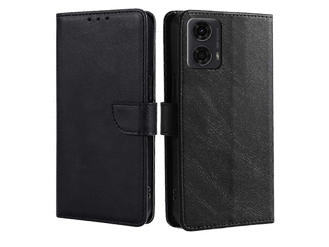 Capa De Celular De Couro Com Fivela E Textura De Bezerro
