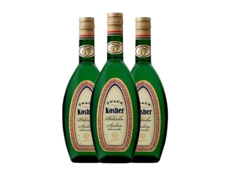 Aguardente Orujo ZWACK Kosher Plum Palinka Garrafa Medium (0.5 L - 3 Unidades)
