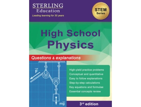 Livro High School Physics Questions Explanations for High School Physics de Sterling Education (Inglês)