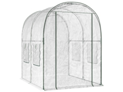 Conjunto 1 Estufa De Jardim Vidaxl Transparente Pvc (160 X 200 X 192,5 Cm)