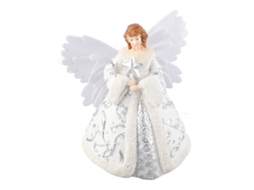 Topo de Árvore de Natal Anjo Dourado Luzes Led Decoração Natal Elegante S/MARCA