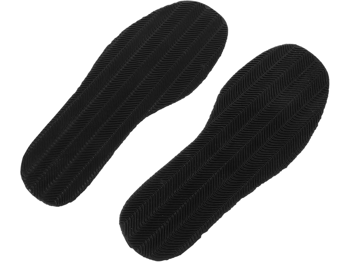 Solas De Borracha Antiderrapantes Reposição Para Sapatos, 2 Pares, Pretas