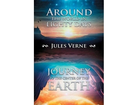 Livro Around the World in Eighty Days Journey to the Center of the Earth de Jules Verne (Inglês)