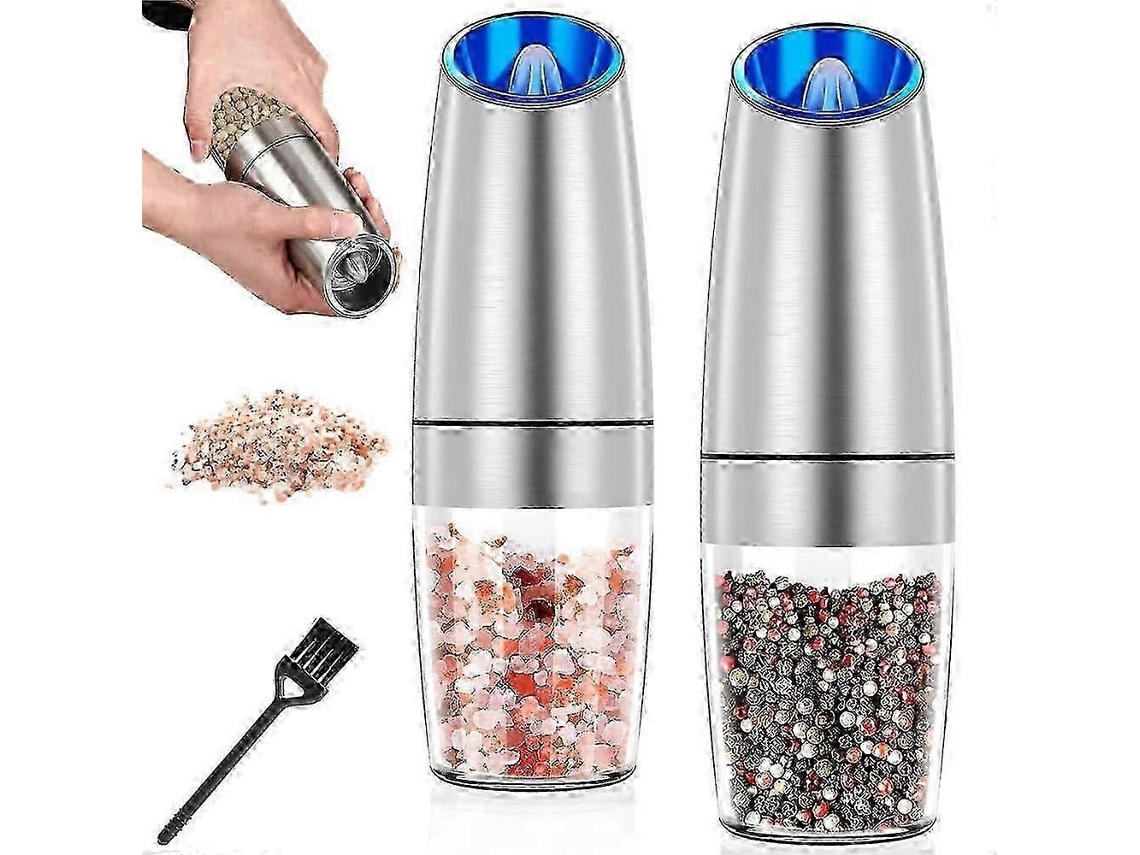 Moinho de Sal e Pimenta GOKOCO, gravidade, LED, cerâmica, recarregável