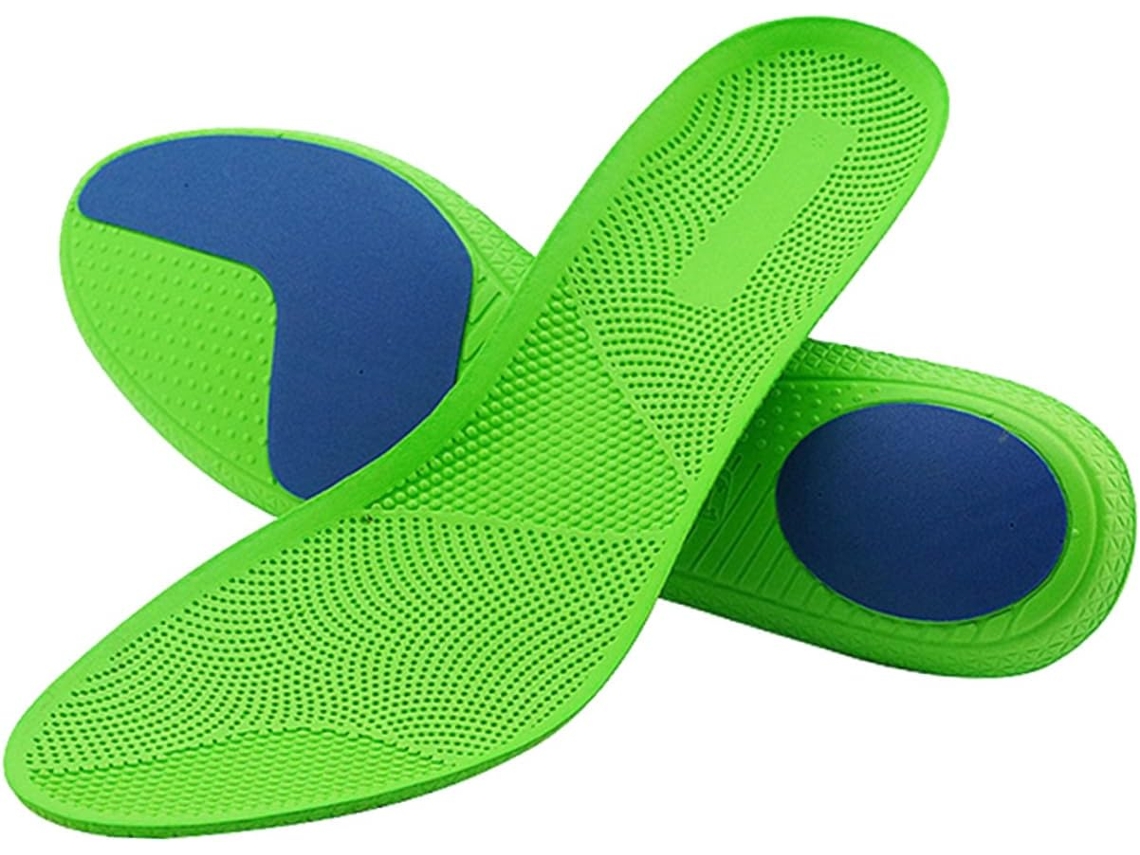 Palmilhas Esportivas Healeved 1par Para Corrida, Caminhada E Cuidados Com Os Pés Cor Verde