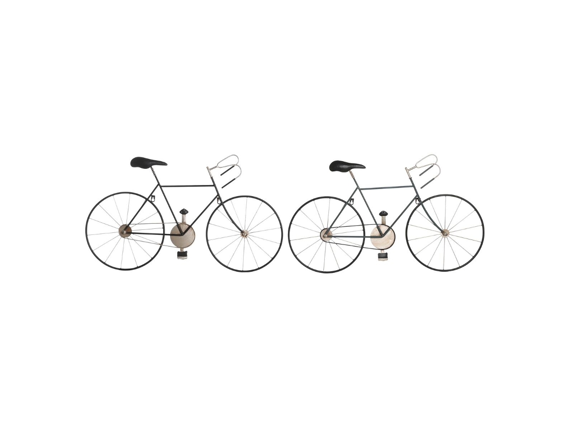 Figura Decorativa DKD Home Decor Bicicleta Metal (78 x 2,5 x 45 cm) (2 Unidades)