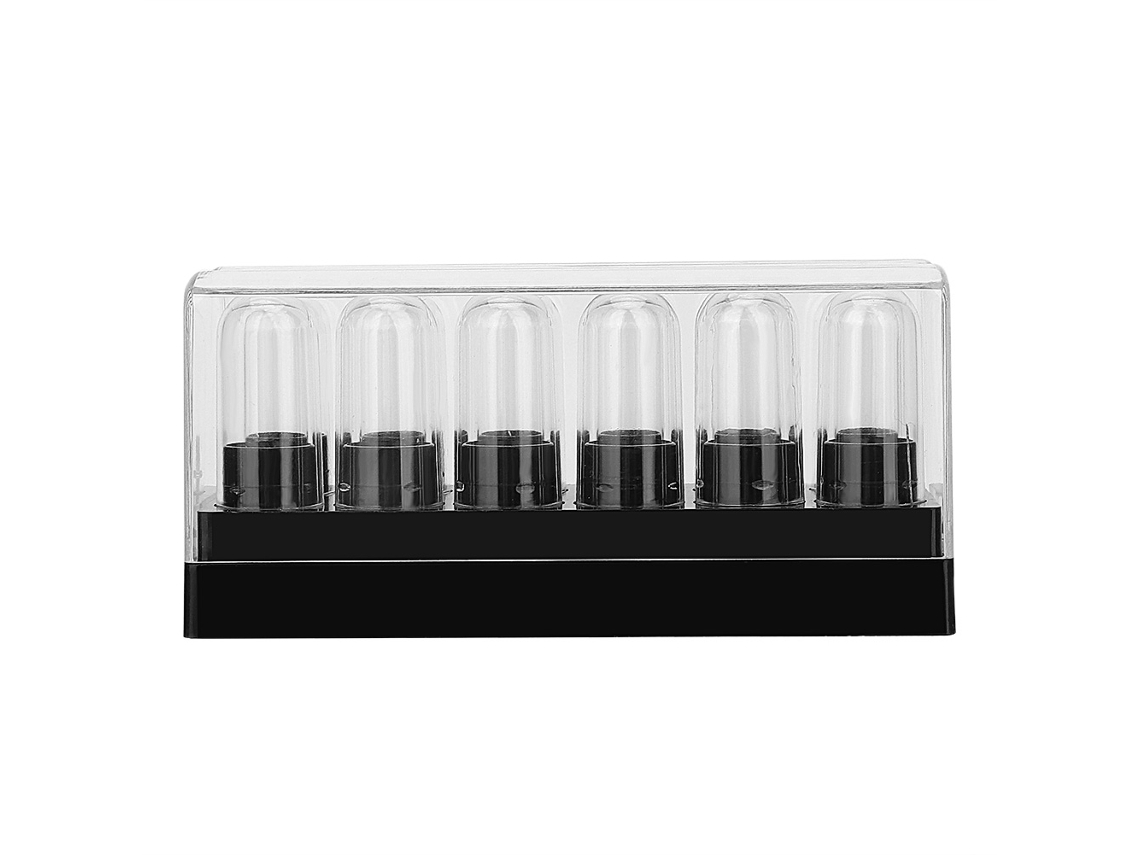 12 Tubos De Amostra De Batom E Bálsamo Labial Plásticos Para Diy