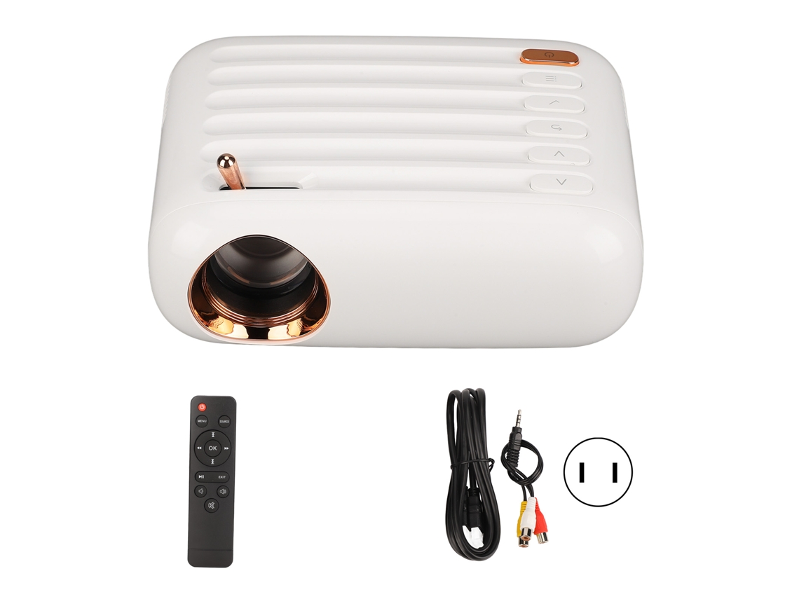 Projetor portátil de filmes para casa, escritório, ao ar livre, presente para crianças EOOCOO (conexão Wifi 1080p Hd)