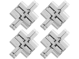 Conjunto De 4 Mini Dobradiças Ocultas Em Liga Zinco Para Portas