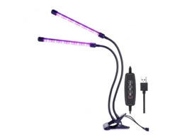 Lâmpada/iluminação Para Plantas Com 2 Tubos Led Flexíveis.
