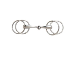 Snaffle Rígido de Meio-Fio Liverpool Prateado 12.5 Cmsefton