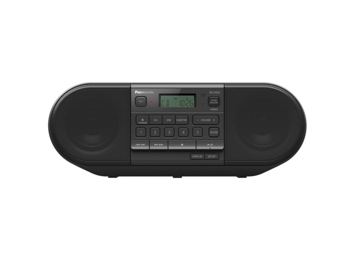 Rádio Panasonic Rx-D552 Digital 20 W Black