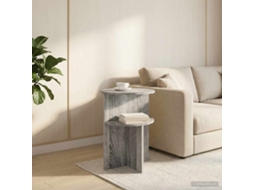 Vidaxl Mesa Lateral Com Armazenamento Sonoma Cinzento Ø 39,5 X 55 Cm