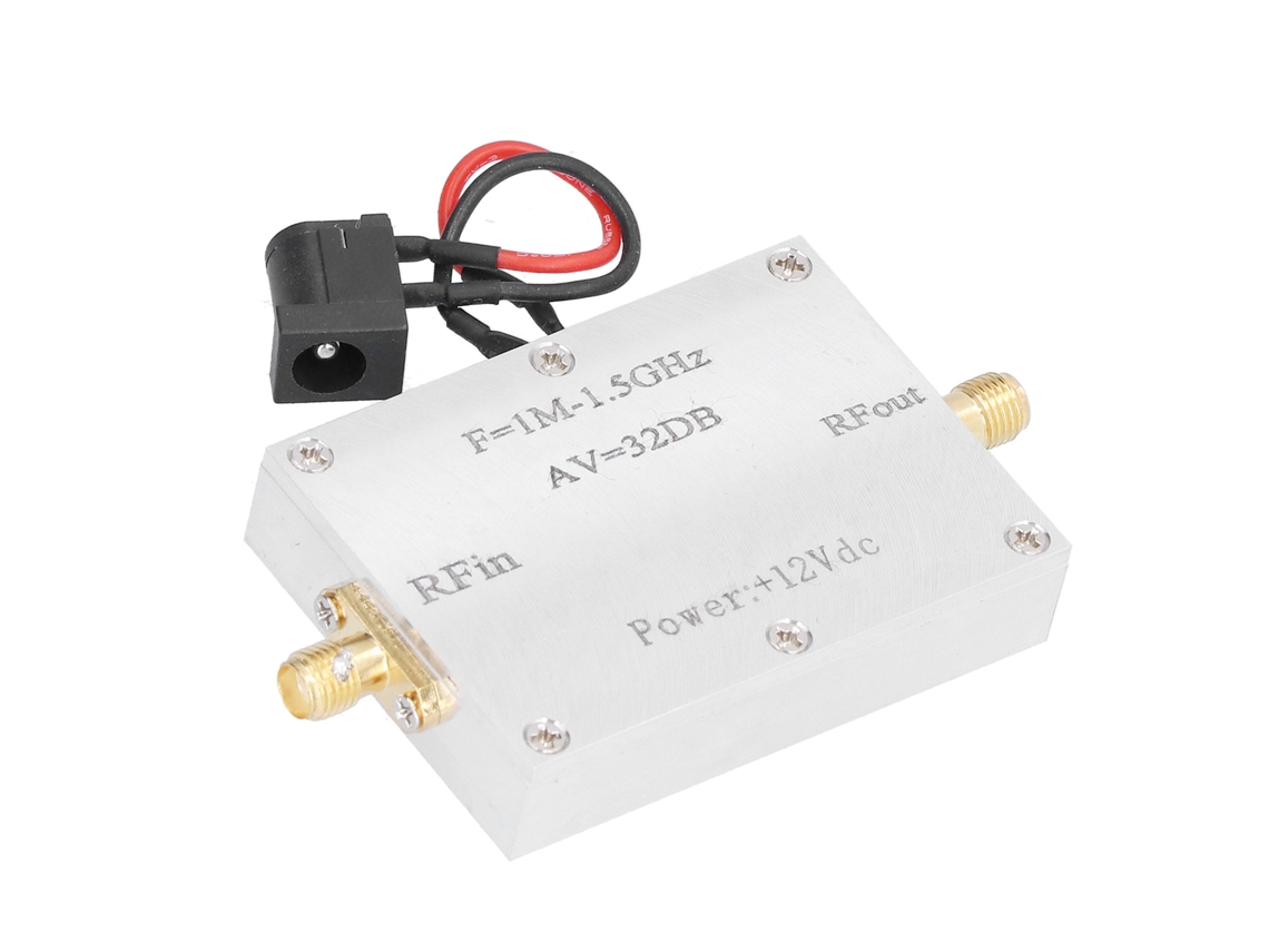 Laxiscreed Amplificador De Baixo Ruído 1 Mhz A 1,5 Ghz Com 32 Db De Ganho Para Rádio