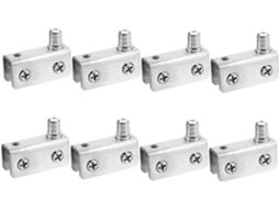 Dobradiças De Aço Inoxidável Para Portas Vidro 5 A 7 Mm Espessura.