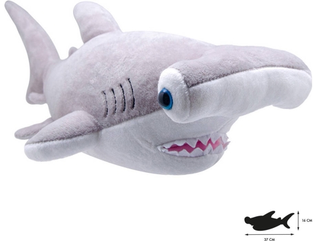 Peluche  Tubarão Martelo (33 x 8 x 12 cm - Poliéster)