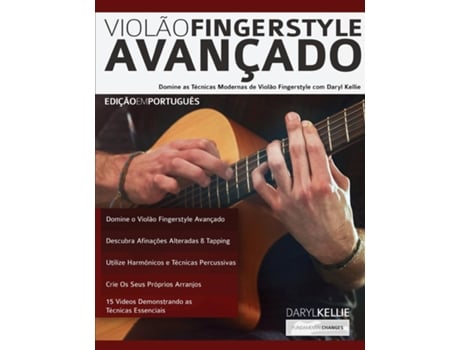 Livro Viola~o Fingerstyle Avanc¸ado De Daryl Kellie (inglês)