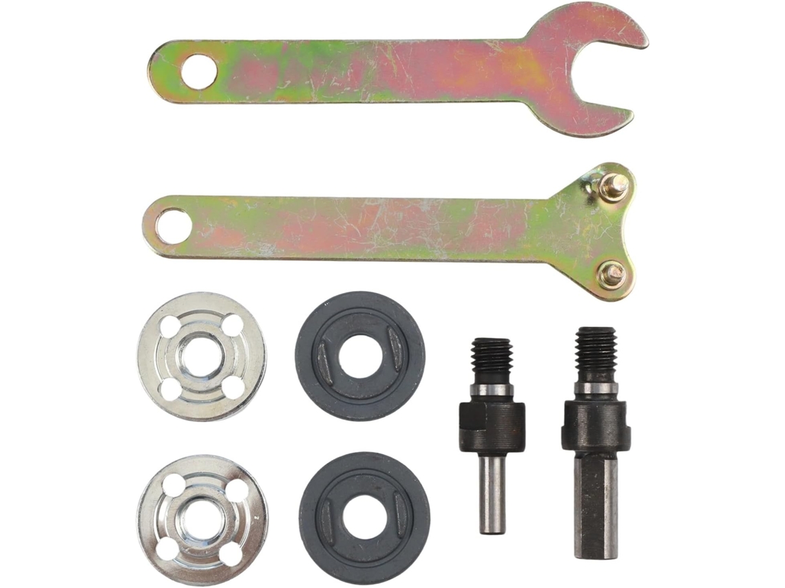 Conjunto De 8 Peças Incluindo Chave Conexão, Esmerilhadeira Angular,
