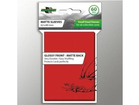 Sleeves para Cartas  Small 60 Und Matte Vermelho