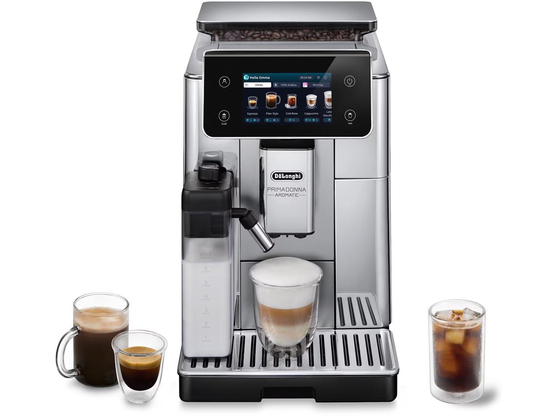 Máquina de Café Automática DELONGHI Primadonna Aromatic ECAM630.55.SSM (19 bar)