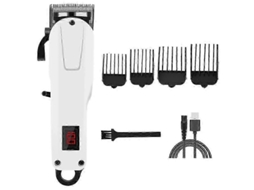 Máquina De Cortar Cabelo Profissional Masculina, Aparador Elétrico, Visor Digital, Recarregável Via Usb, Sem Fio, Para Cabelo E Barba.