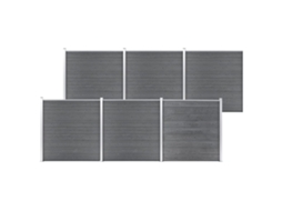 Fence Set, Fence Sets Vidaxl Cinzeto Wpc (n/a)