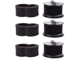 Conjunto com 3 Filtros de Substituição para Antes e Depois do Motor Aspirador de Pó Iconpet Série 2037913/32r9 BRILVIBERA