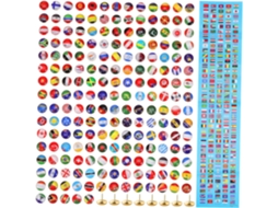 200 Tachinhas De Aço E Epóxi Com Formato Bandeira Fáceis Transportar
