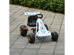 Kart De Pedais A Partir Dos 3 Anos, Assento Regulável, Aço, Azul Claro 97×66×59 Cm