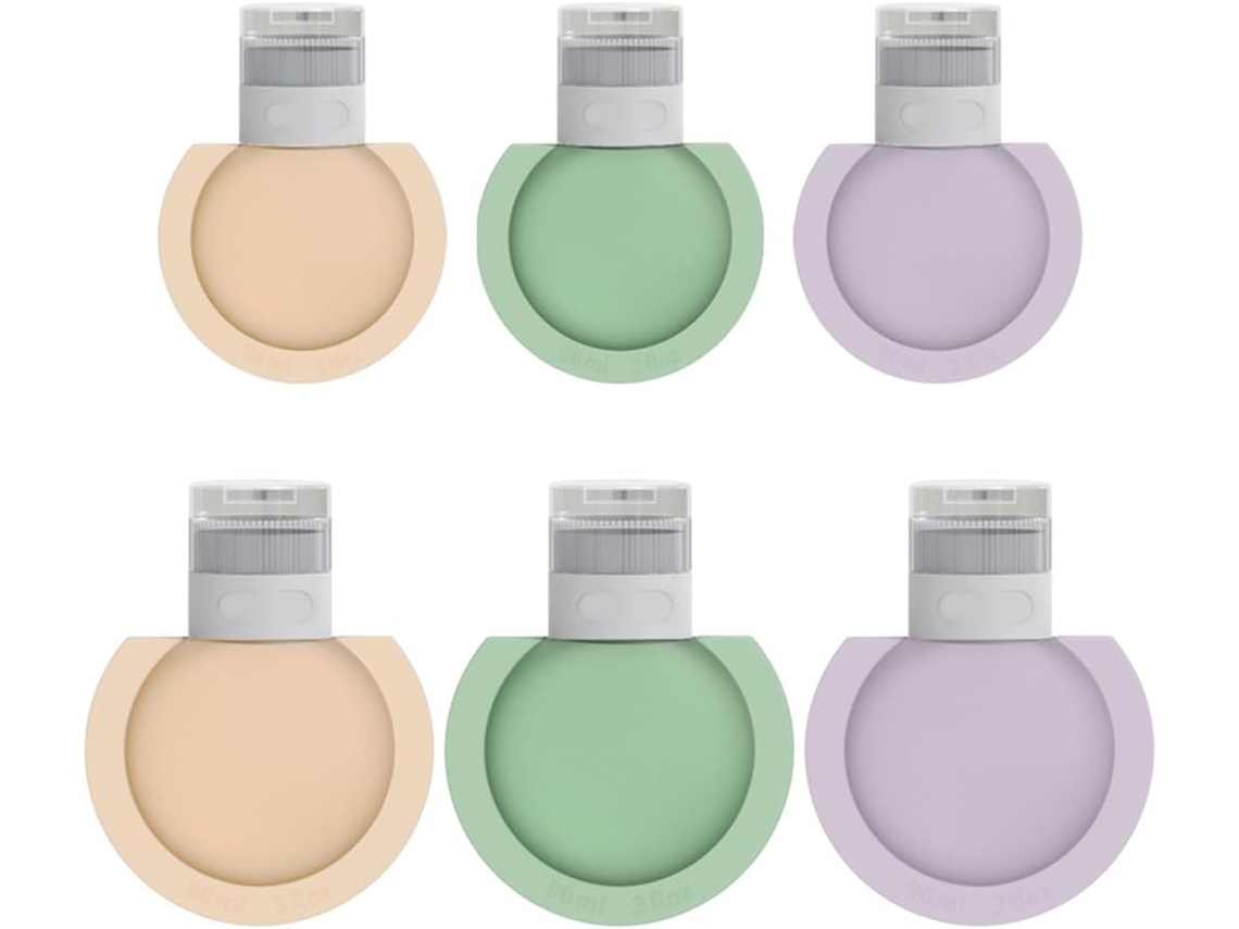 Garrafas Portáteis de Boca Larga para Viagem, de Silicone Recarregáveis para Recipientes para Líquidos AQUAFORGE