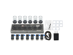 Relógio Digital Nixie 6 Dígitos Lcd Ips Rgb 100 240v