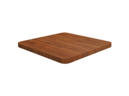 Vidaxl Tampo Mesa Quadrado 40x40x2,5 Carvalho Tratado Castanho-escuro