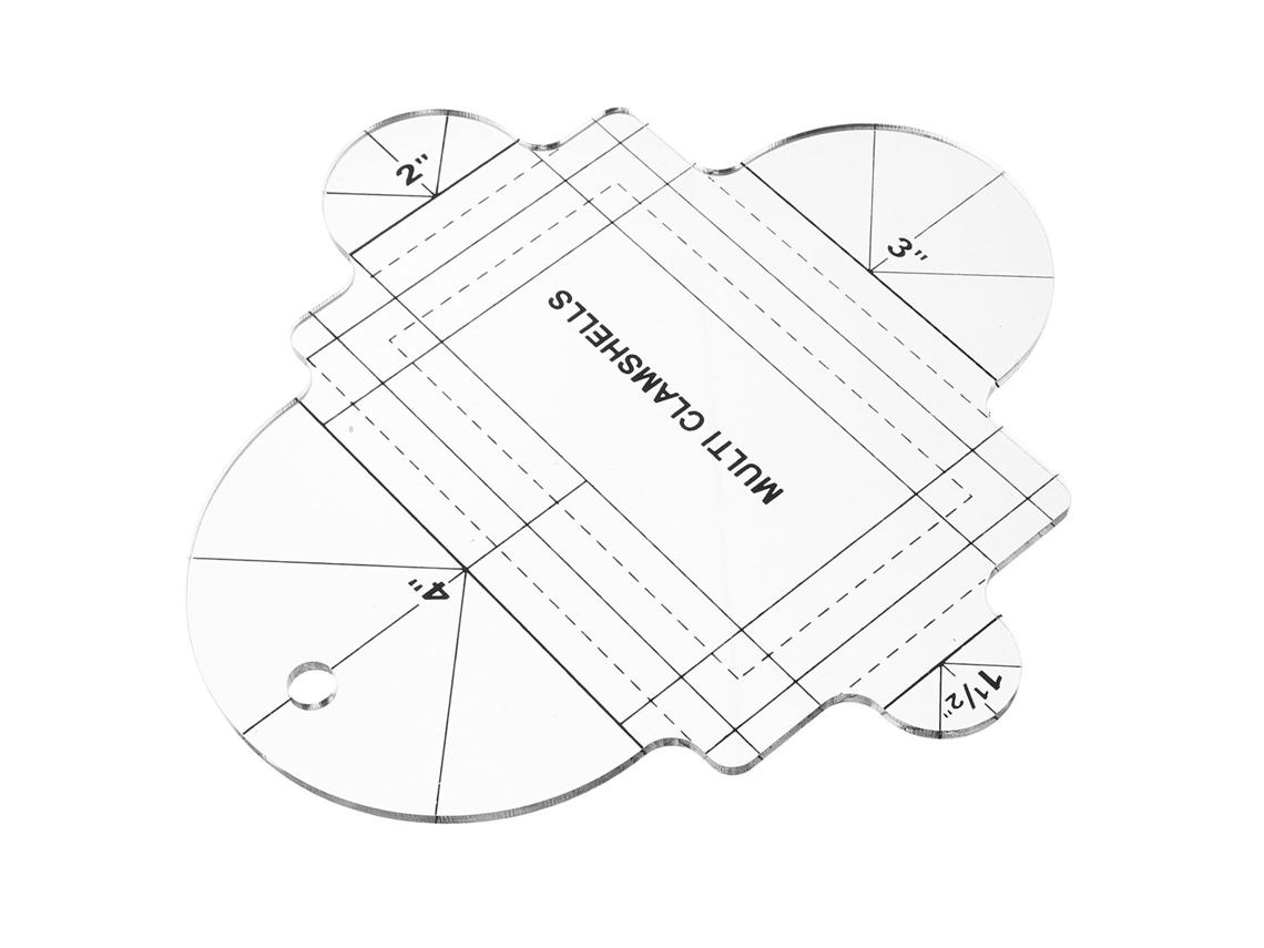 Régua De Acrílico Para Patchwork, Ideal Para Costura E Quilting.
