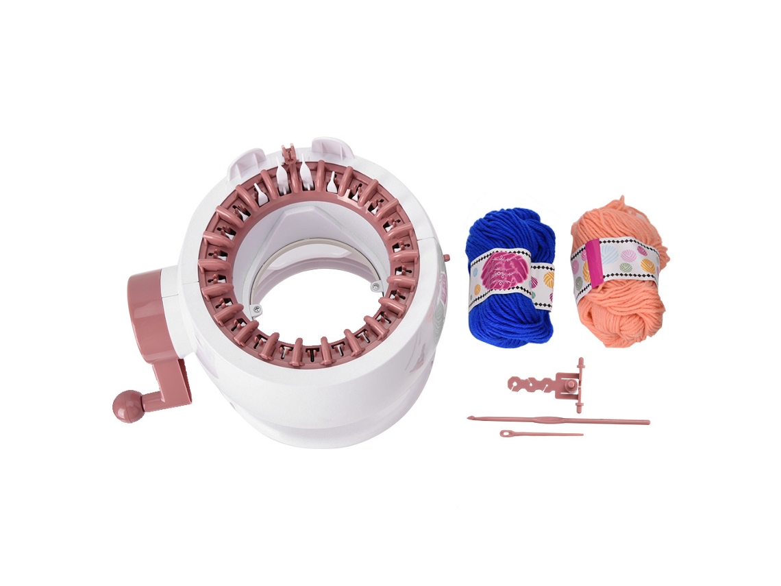 Ats máquina de Tejer Manual Diy Brinquedo Educatsivo para Crianças Fazer Bonés, Cachecóis e Suéteres À Mão