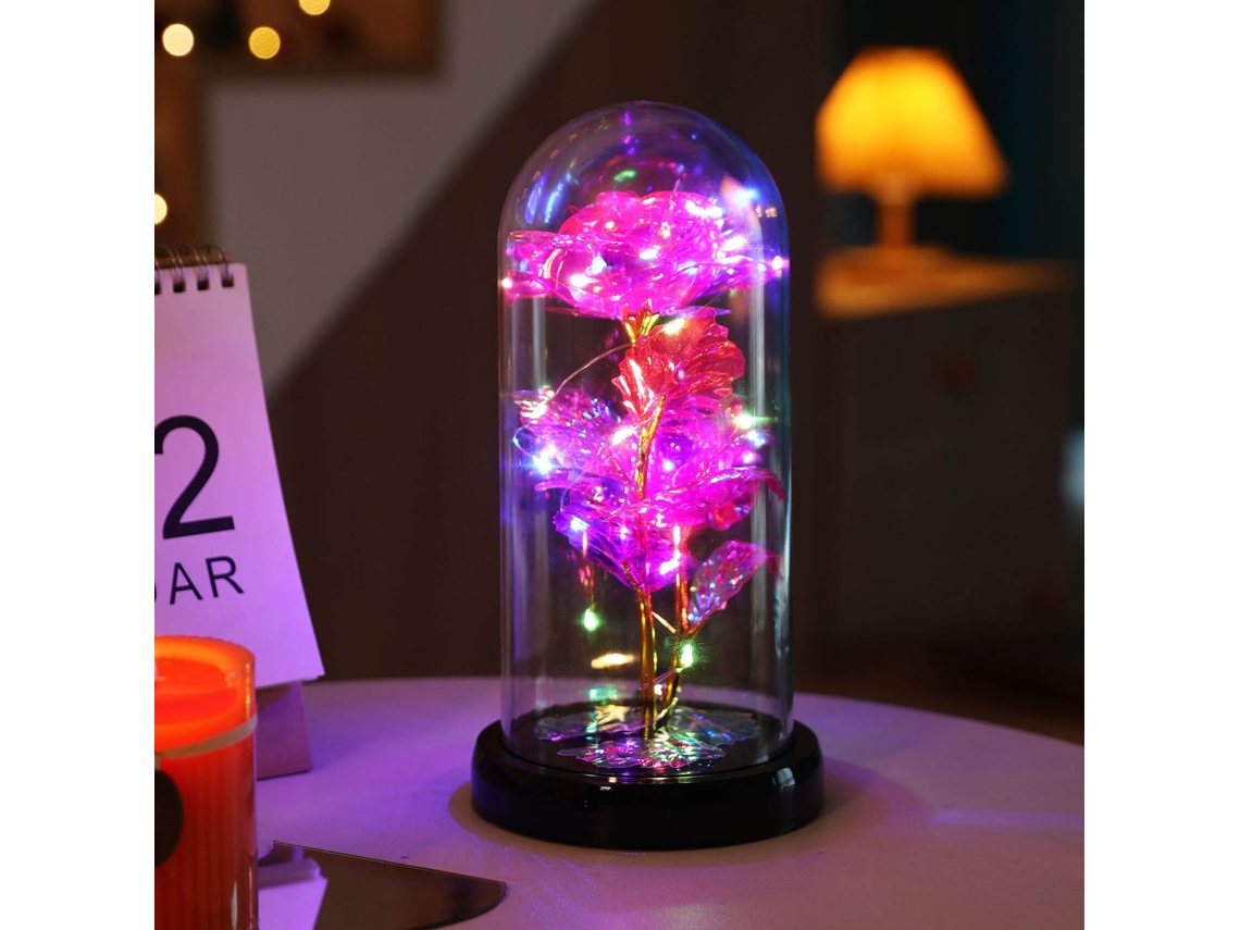Rosa Encantada Luzes Led Amor Eterno Worten