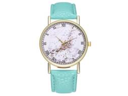Reloj De Pulsera Analógico De Cuarzo Unisex Con Correa De Cuero T298 (menta)