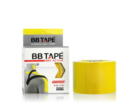 Fita Cinesiológica Get Active Amarelo 5 Cm X 5 Mm