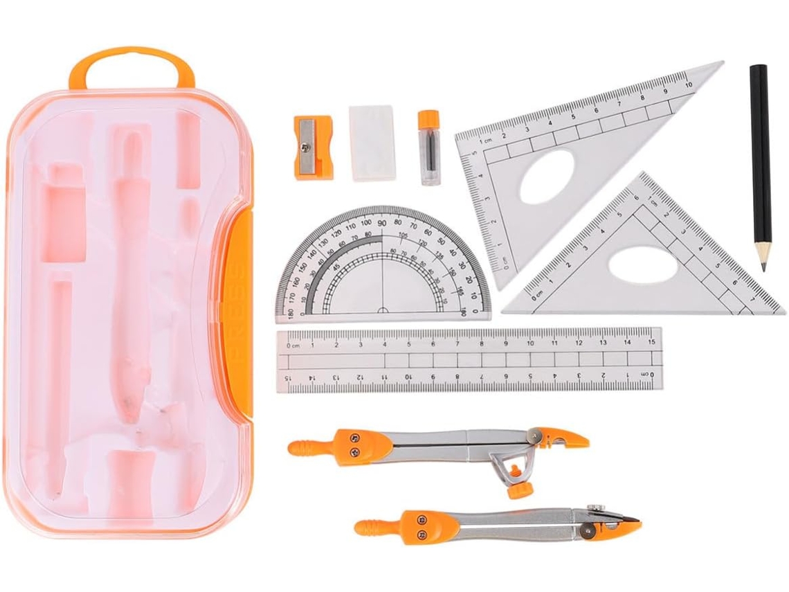 Compassos De Metal Para Desenho, Conjunto De 10 Peças Para Estudantes, Cores Sortidas