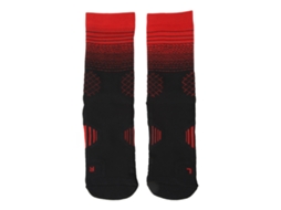 Rebe-calcetas Deportivas Para Hombre Elite De Basquete, Meias Esportivas Grossas Anti-deslizantes Transpiraveis Tamanho L 37‑45 Preto Vermelho