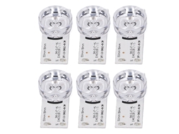 Laxiscreed Pack De 30 Lentes Led Redondas Transparentes De 6v Para Reparação De Tv Com Alta Brilho
