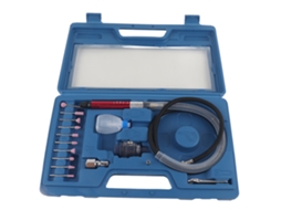 Kit Micro Air Denim Leve com 17 Peças e Caneta Polidora para Limpeza de Joias