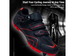 Sapatos de Ciclismo para Homem e Mulher, Solado Duro, Tamanhos 36-45 S/MARCA