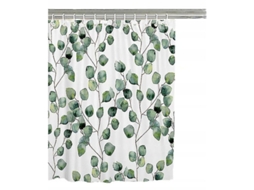 Cortina de Banho Nova Line com 12 anéis, 150x180cm, à prova d'água