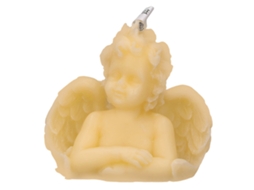 Mali vela Perfumada Aromaterapia Forma de Anjo Leve para Lar Quarto Escritório Amarela