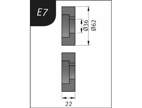 3880137 Rodillo Para Sbm140 12 Tipo E7 Metallkraft