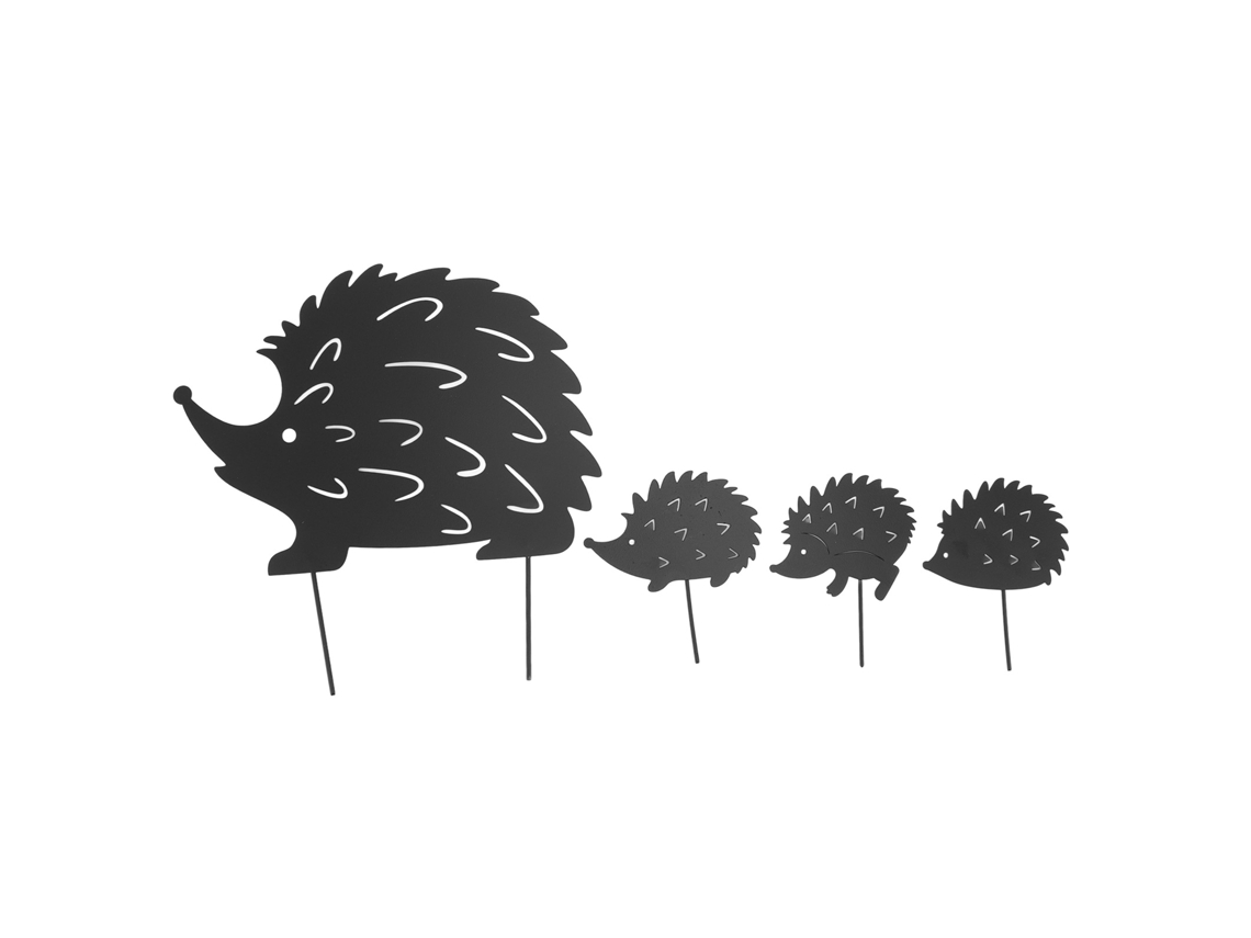 Peças Estacas Jardim Porco Espinho Decorativo Metal